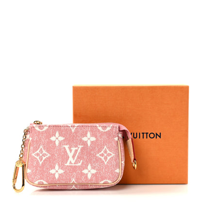 Louis Vuitton Denim Jacquard Monogram Micro Pochette Accessories Rose 7 of 7