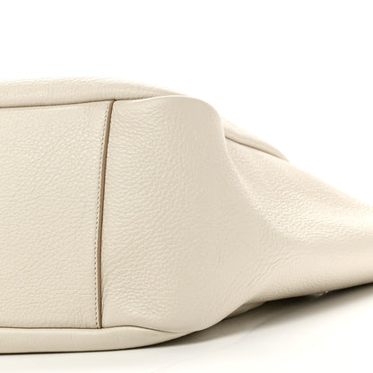 Saint Laurent Grained Deerskin Bea Tote Blanc Vintage 10 of 10