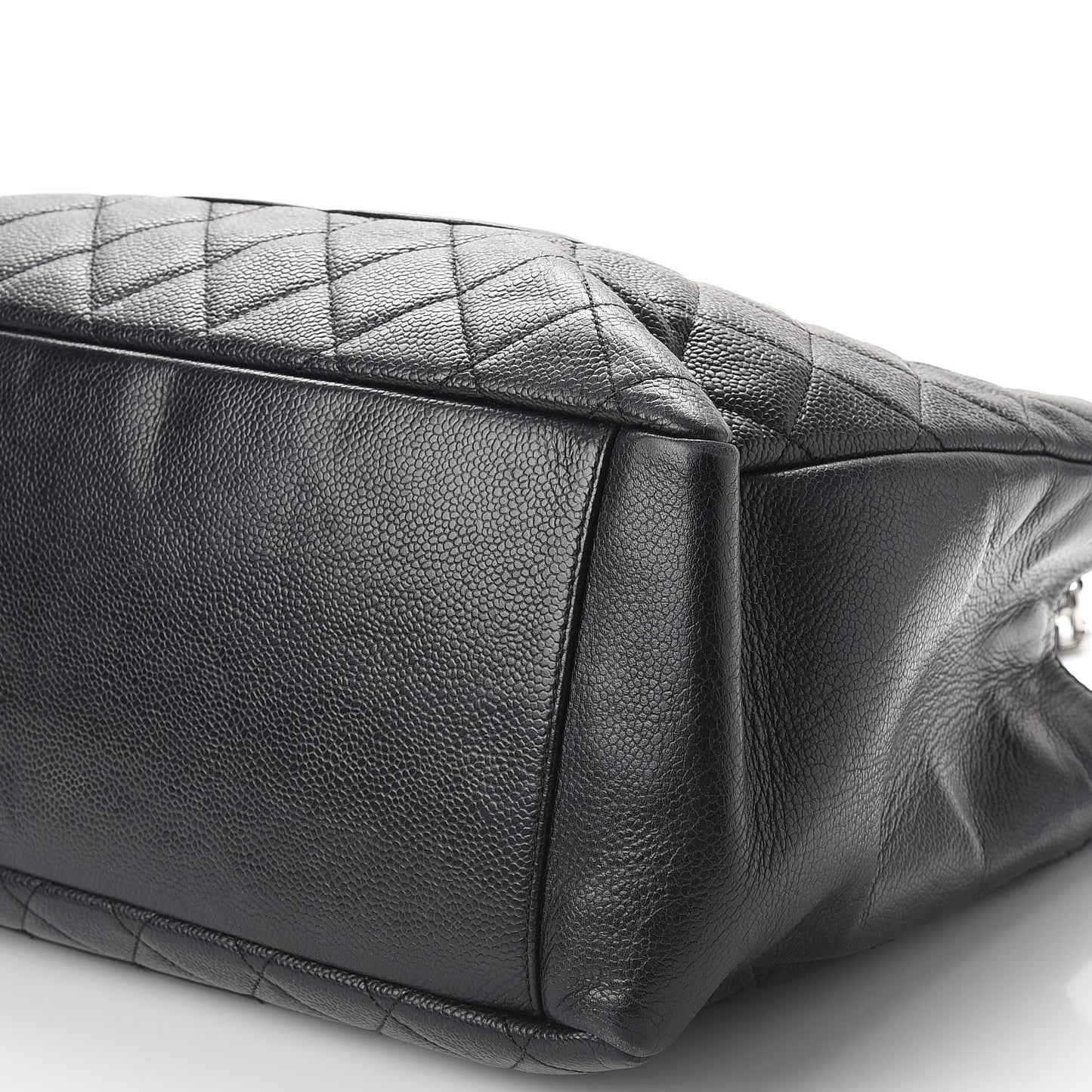 Caviar Quilted Grand Shopping Tote GST Black