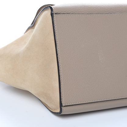 Celine Drummed Calfskin Suede Medium Trapeze Dune 11 of 13