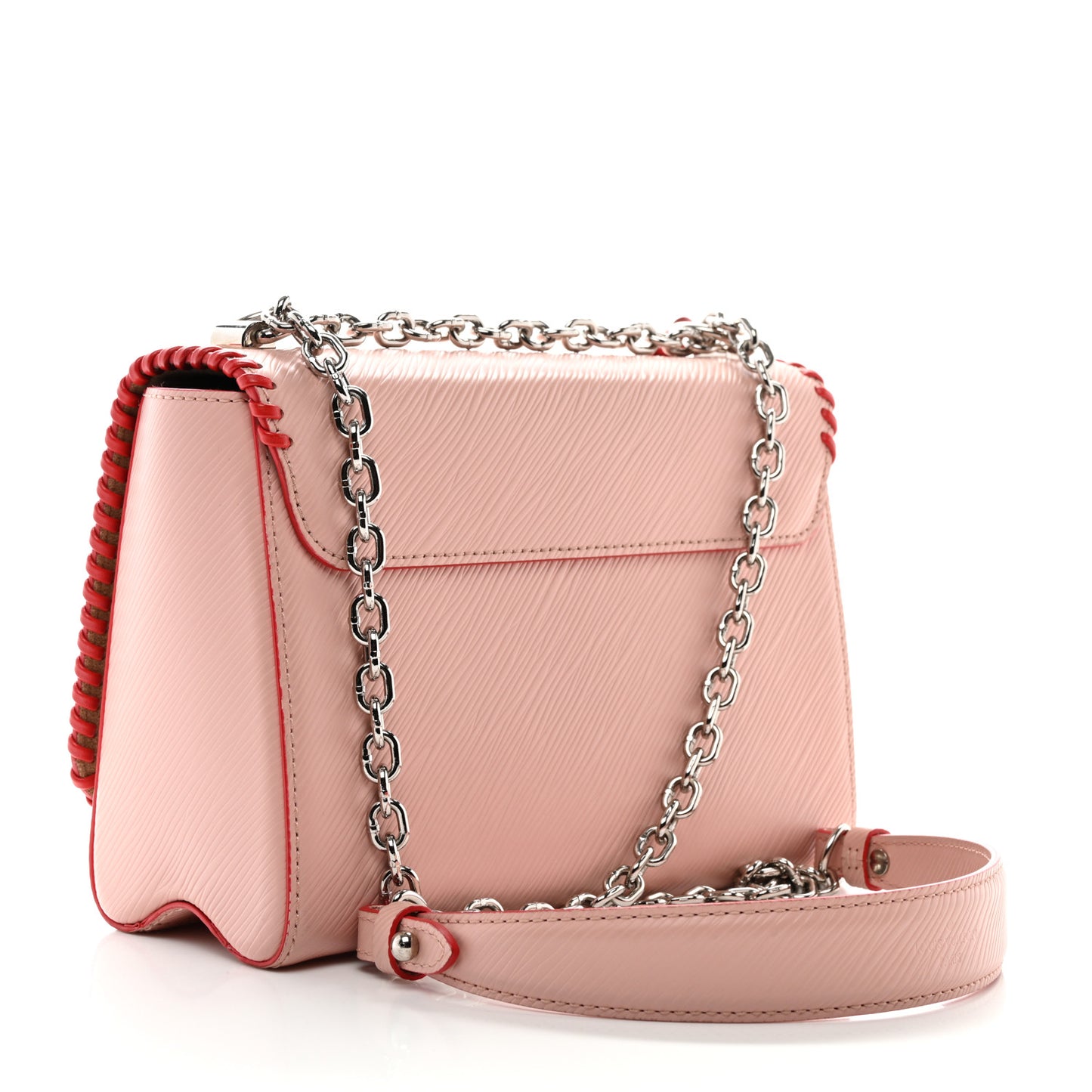 Epi Flower Twist Shoulder Bag MM Rose Ballerine