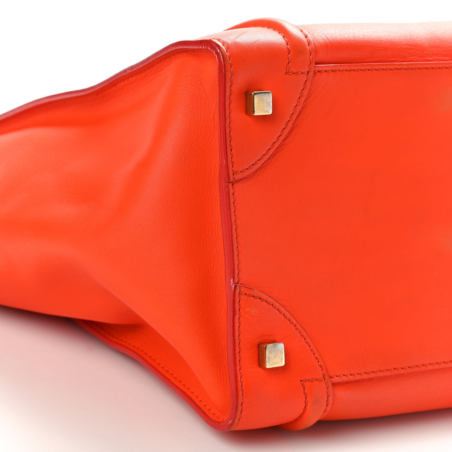 Celine Smooth Calfskin Mini Luggage Orange 8 of 14