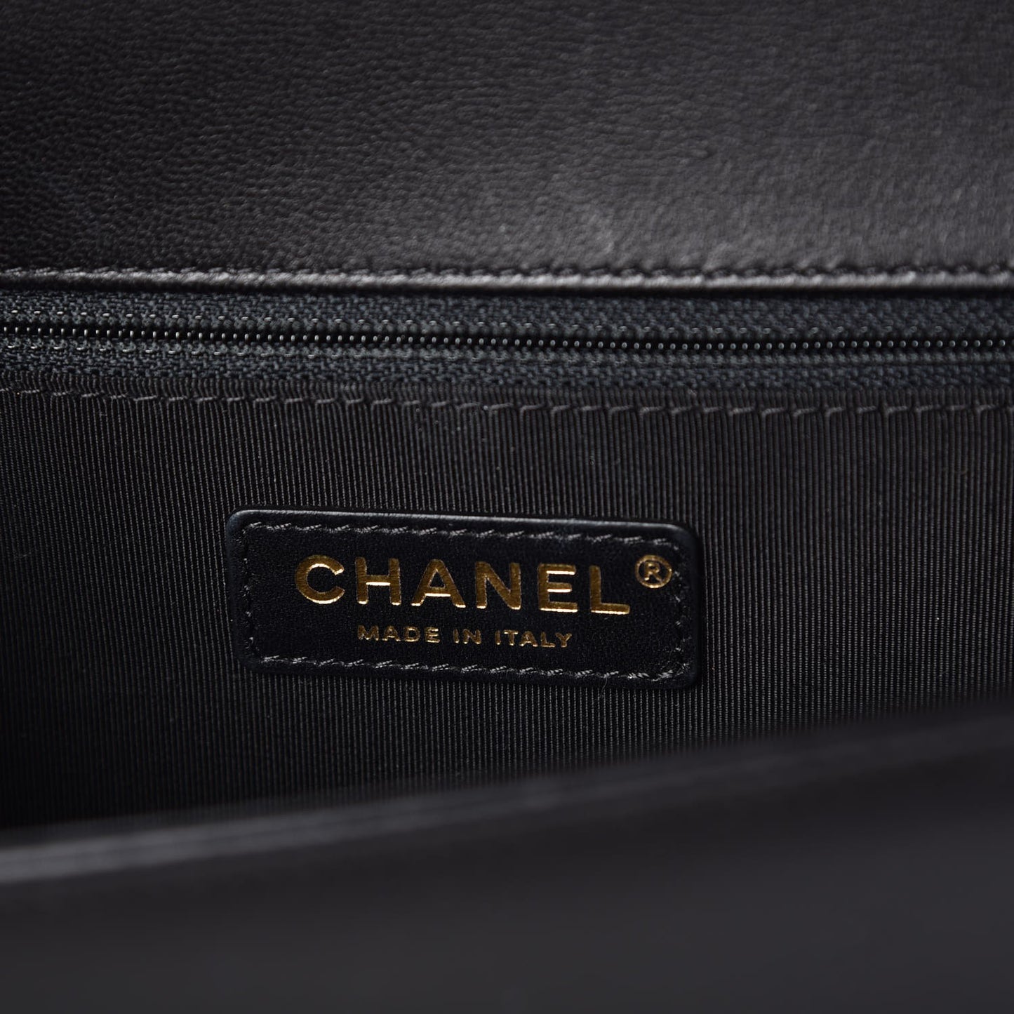 Lambskin Quilted New Medium Boy Flap Black