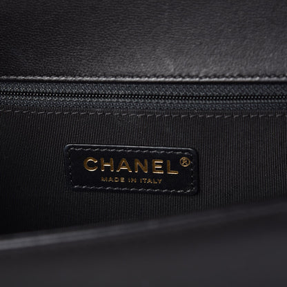 Chanel Lambskin Quilted New Medium Boy Flap Black 6 of 7