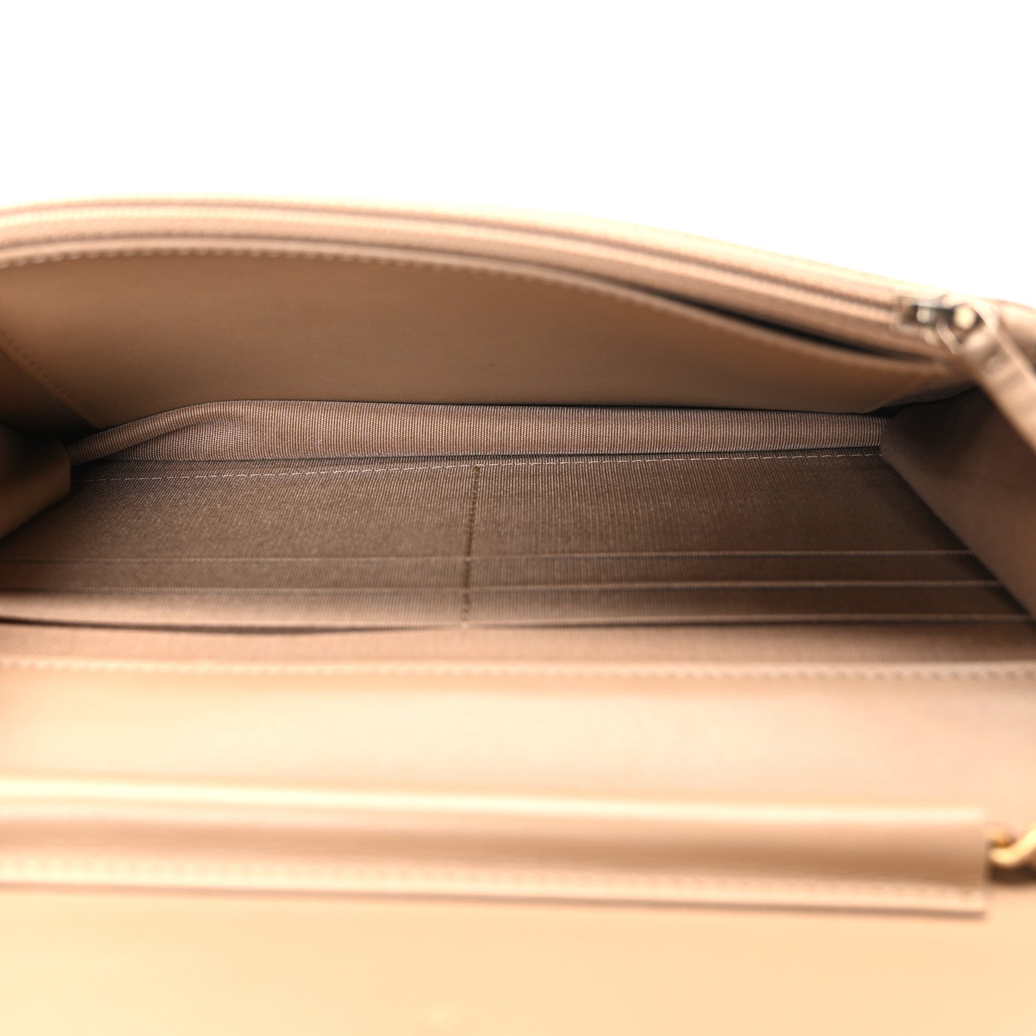 Chanel Caviar Quilted CC Filigree Wallet On Chain WOC Beige 5 of 11