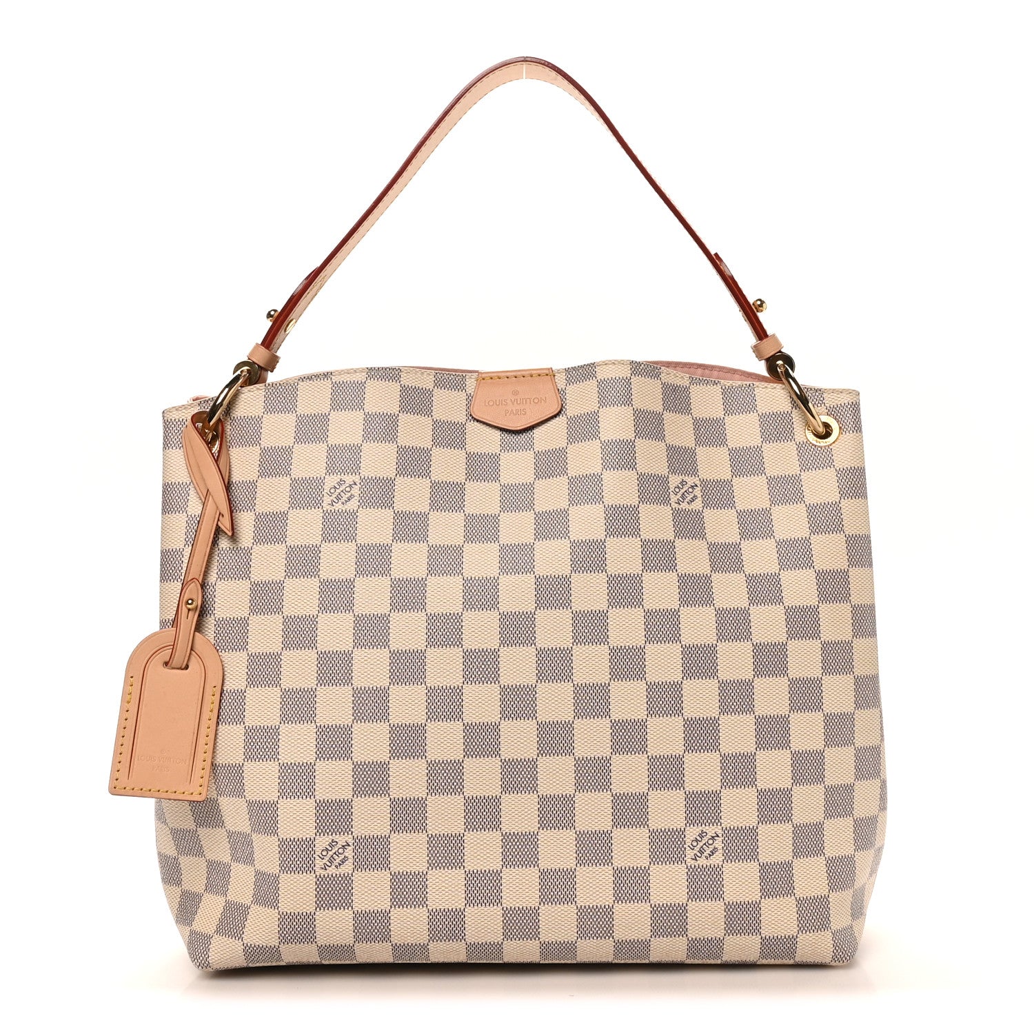 Louis Vuitton Damier Azur Graceful PM Rose Ballerine 1 of 9