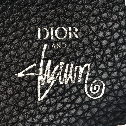 Christian Dior X SHAWN STUSSY Grained Calfskin Airpods Case Black 4 of 5