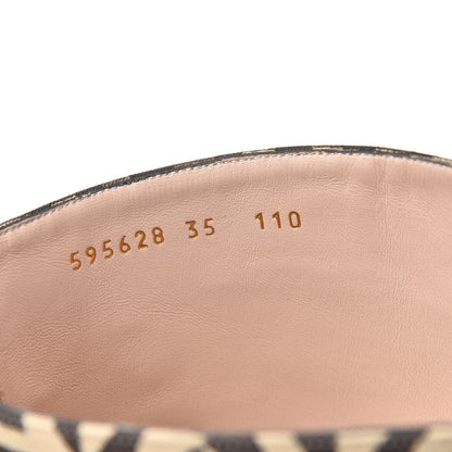 Gucci Fabric G Rhombus Print Platform Boots 35 Beige Cocoa 8 of 9