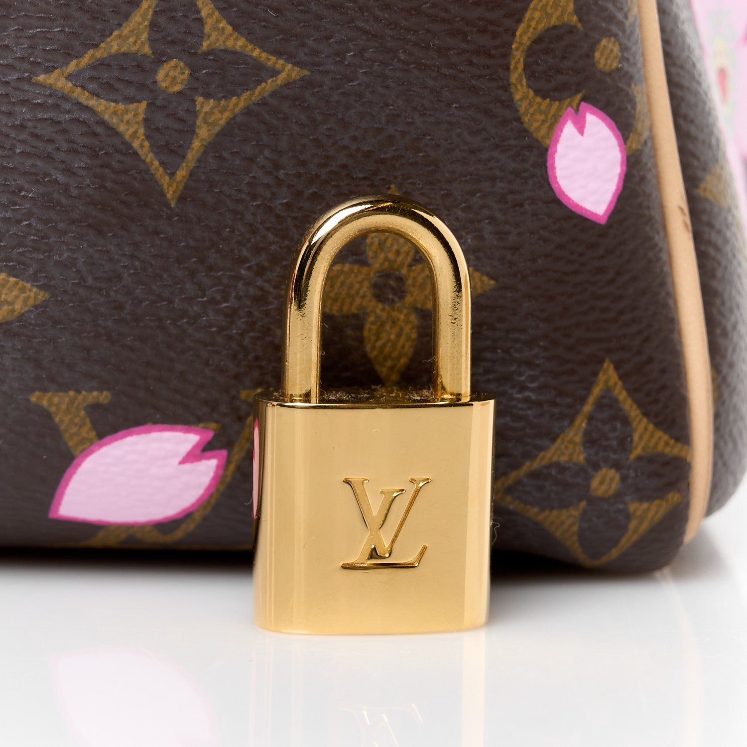 Louis Vuitton LV X TM Monogram Cherry Blossom Speedy Bandouliere 25 Sakura Brown 8 of 12
