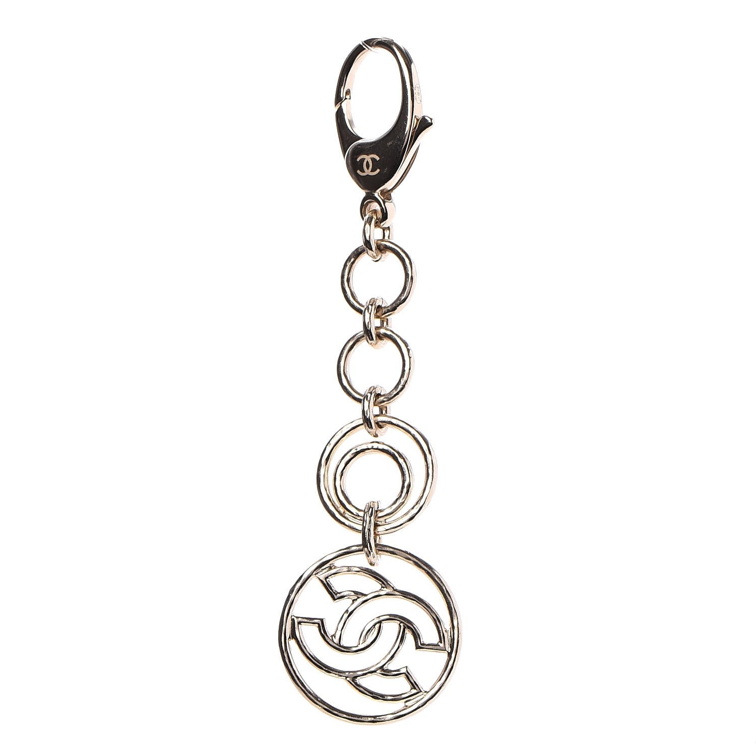 Chanel Hoop Cuba CC Key Chain Gold 1 of 3