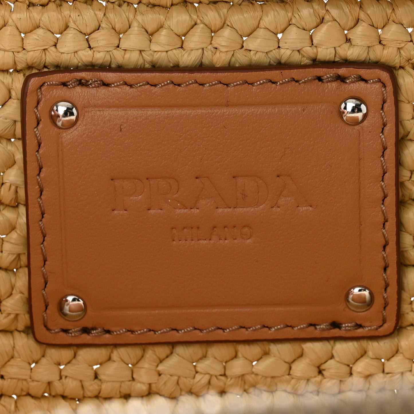 Yarn Raffia Effect Crochet Brique Crossbody Bag Natural
