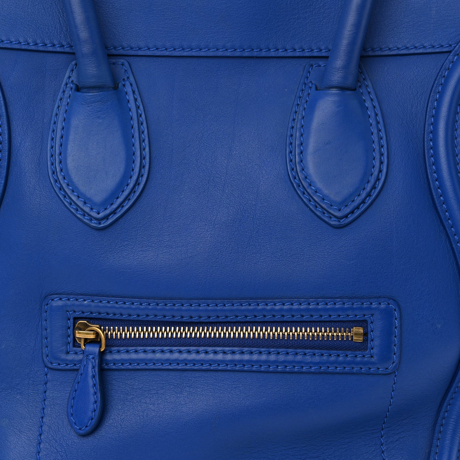 Celine Smooth Calfskin Mini Luggage Cobalt 8 of 16