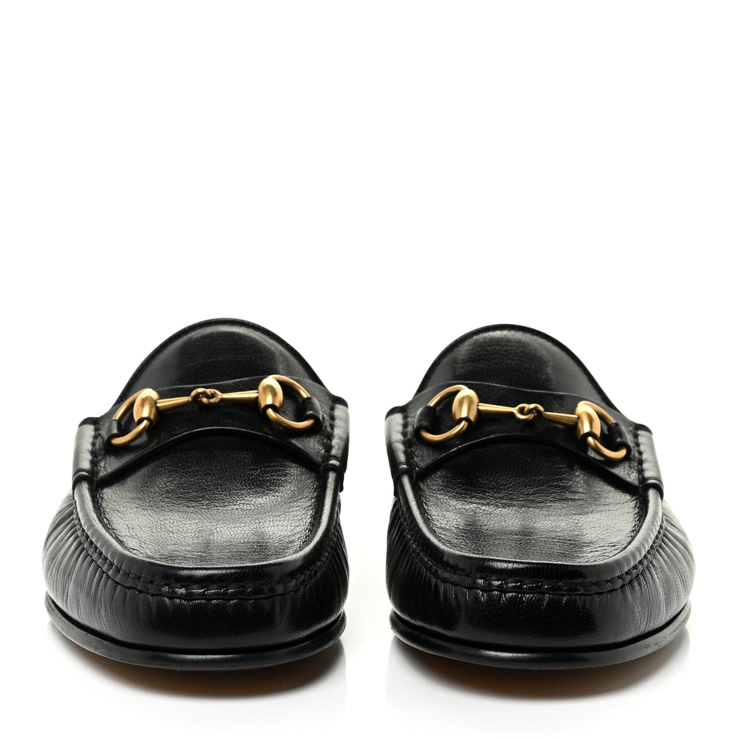 Goatskin Mens Horsebit Slippers 7.5 Black