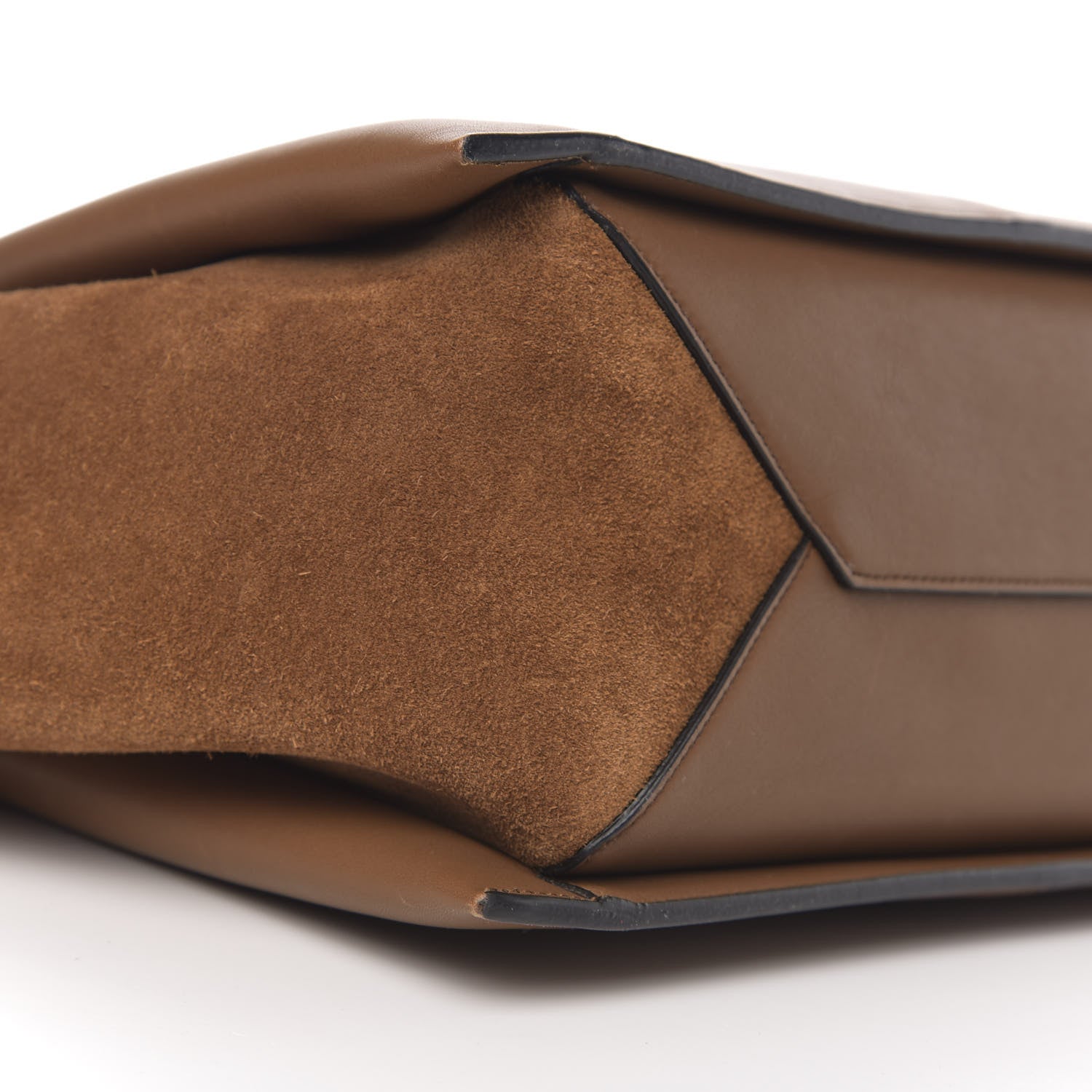 Celine Smooth Calfskin Suede Small Tri-Fold Bag Camel 9 of 11