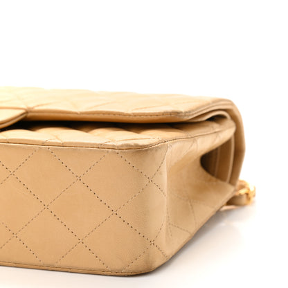 Chanel Lambskin Quilted Medium Double Flap Beige 9 of 17