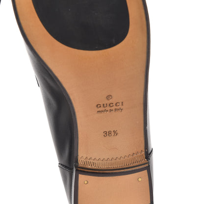Gucci Calfskin Womens Jordaan Loafers 38.5 Black 6 of 9