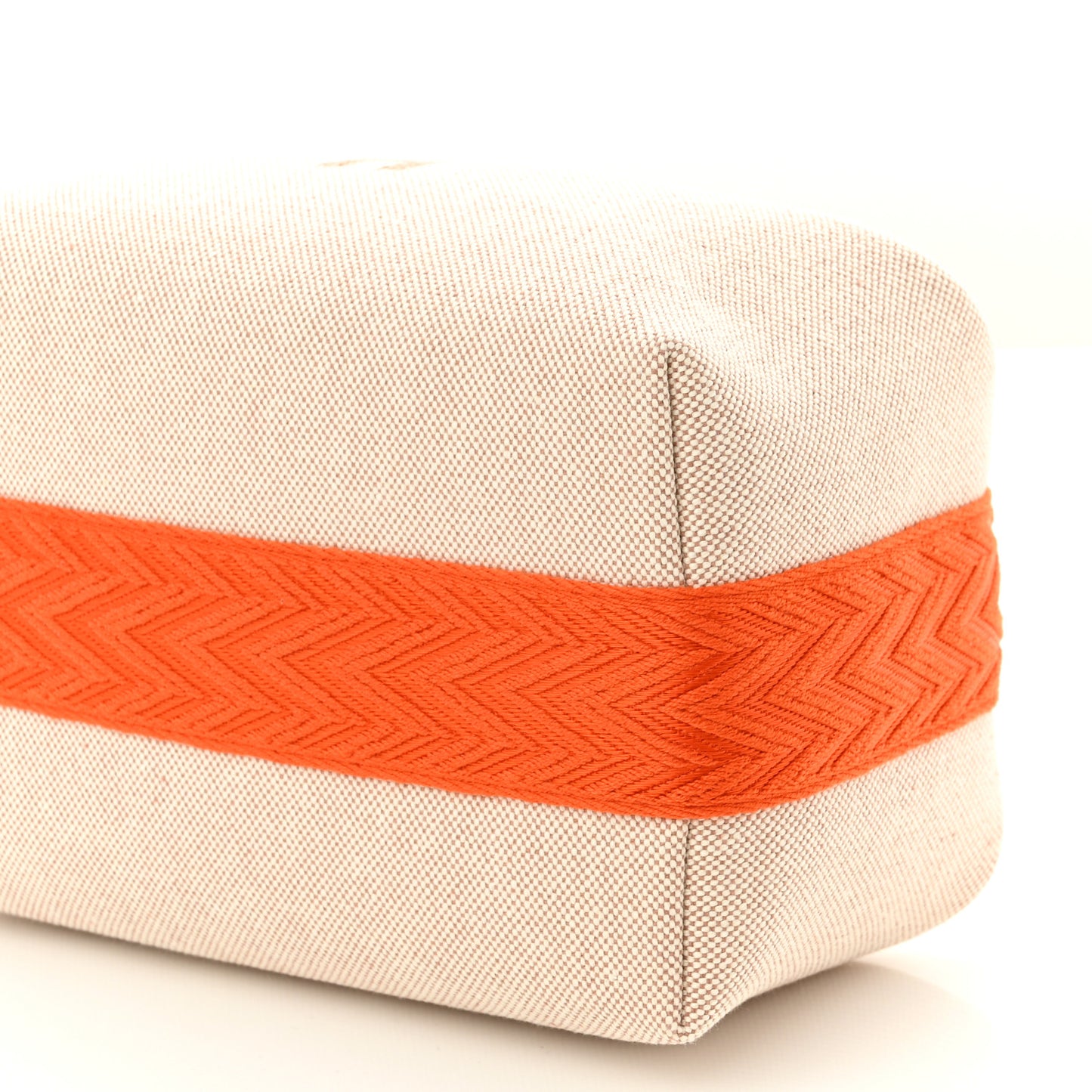 Canvas Small Bride-A-Brac Pouch Natural Orange