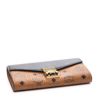 MCM Visetos Large Patricia Wallet On Chain Cognac Black 3 of 8