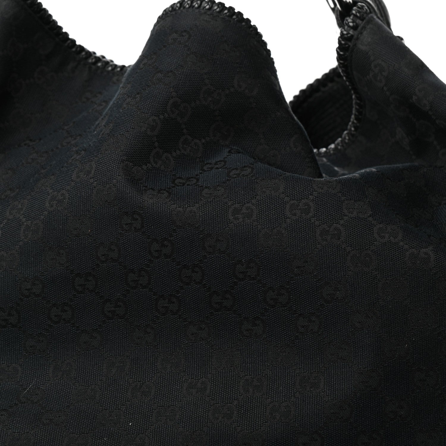 Gucci Monogram Large Horsebit Chain Hobo Black 10 of 10