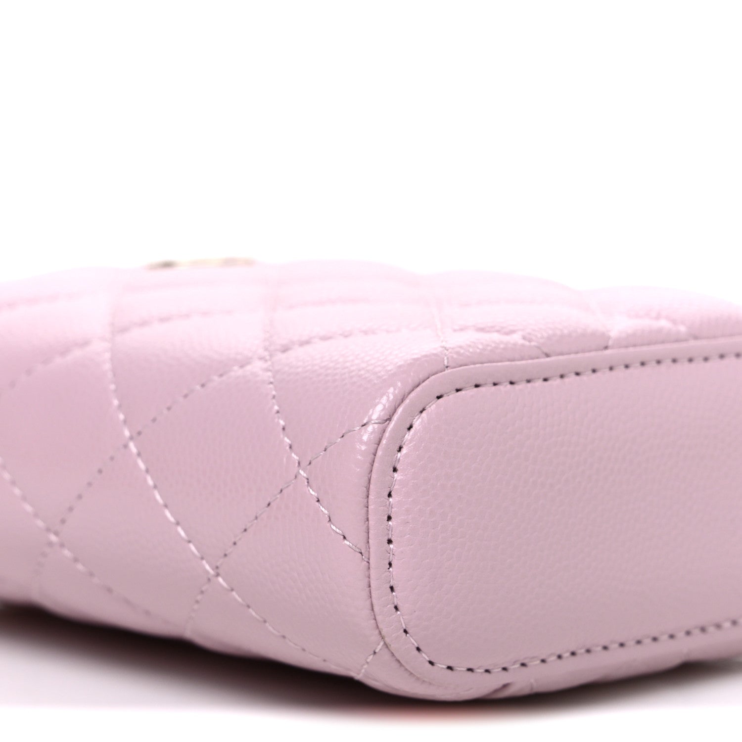 Chanel Caviar Quilted Small Vertical Coco Beauty Vanity Case With Chain Light Pink 8 of 9