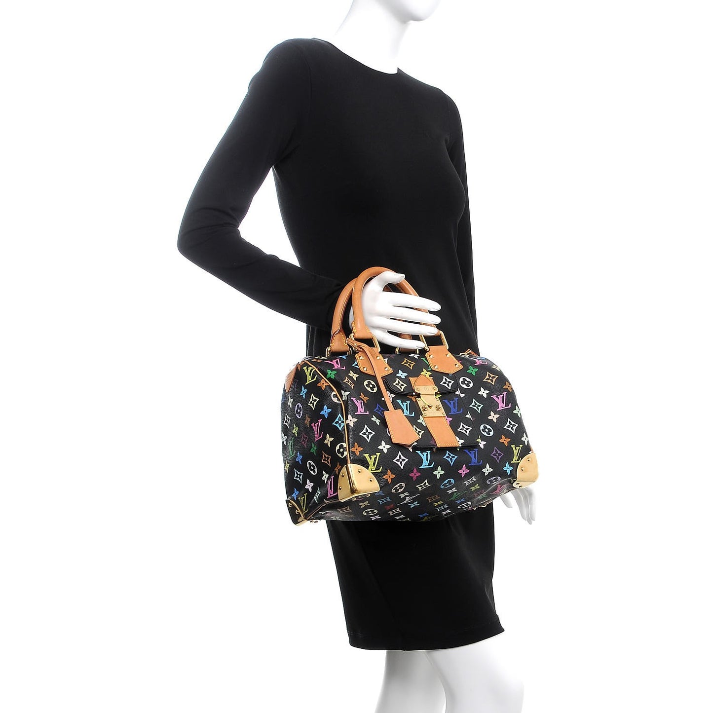 Monogram Multicolor Speedy 30 Black