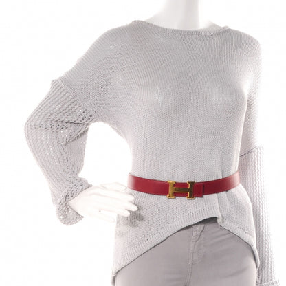 Hermes Box Constance 32mm H Belt 77 Rouge Vif Indigo 2 of 7