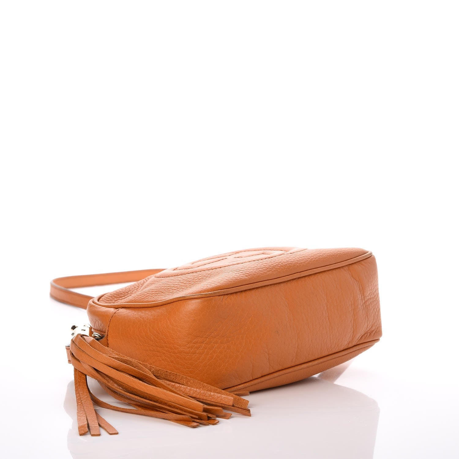 Gucci Pebbled Calfskin Small Soho Disco Bag Curcuma 4 of 12