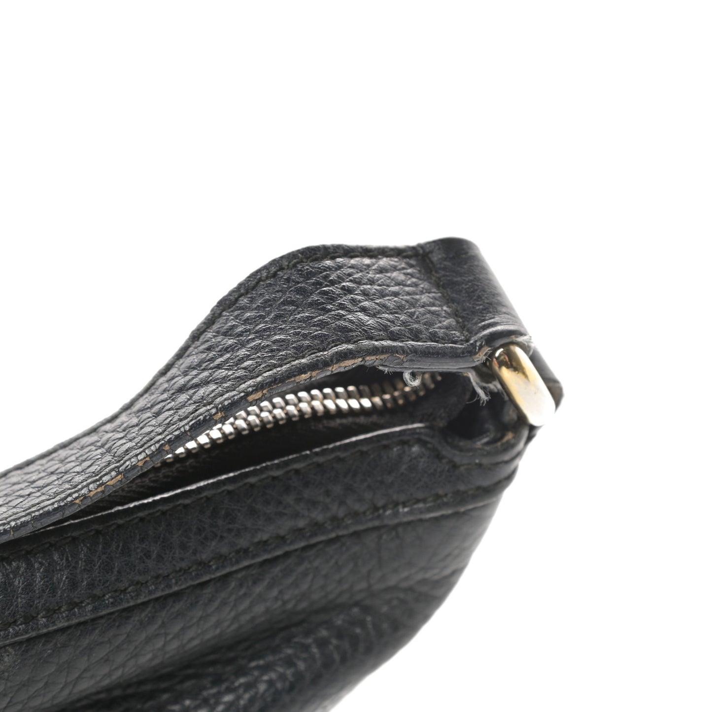 Pebbled Calfskin Small Soho Hobo Black