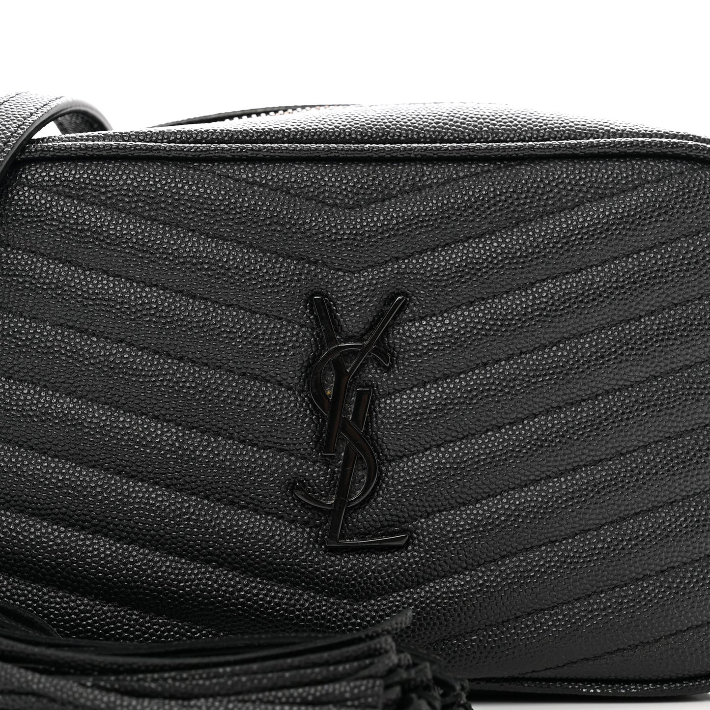 Grain De Poudre Matelasse Monochrome Monogram Mini Lou Camera Bag Black