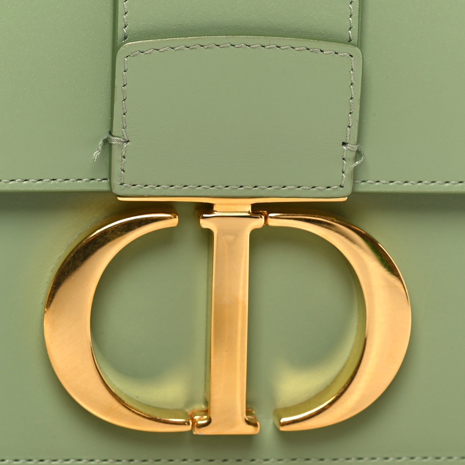 Christian Dior Smooth Calfskin 30 Montaigne Flap Bag Mint Green
