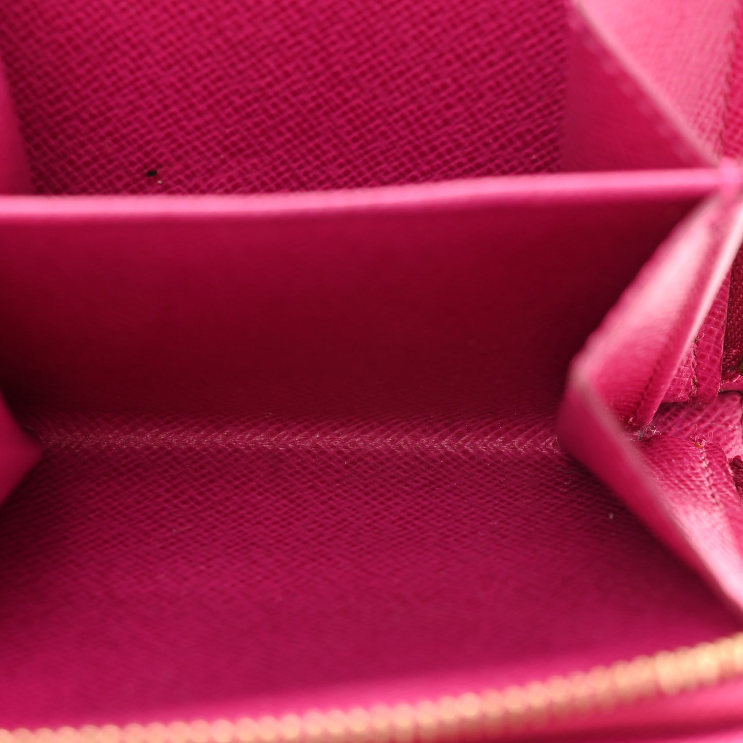 Monogram Perforated Compact Zipped Wallet Fuchsia