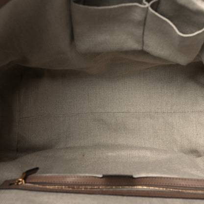 Gucci Calfskin Handmade Large Top Handle Bag Taupe 5 of 10