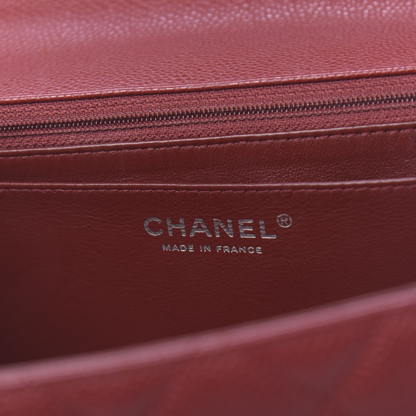 Caviar Quilted Jumbo Single Flap Red