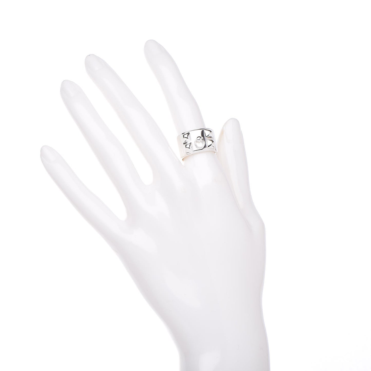 Sterling Silver Collier De Chien CDC Ring 51 5.75