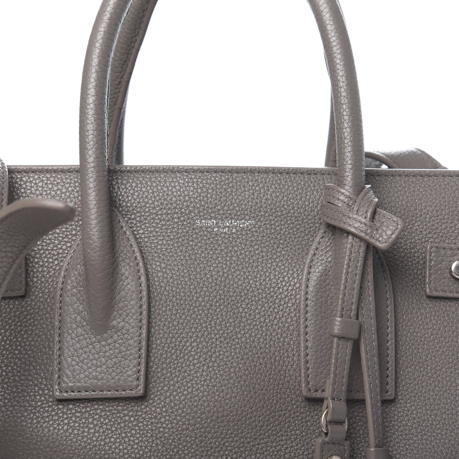 Saint Laurent Grained Calfskin Small Supple Sac De Jour Earth 12 of 12