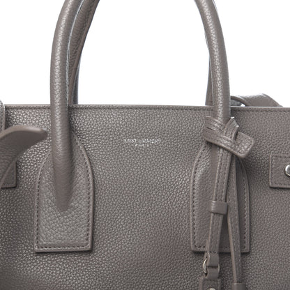 Saint Laurent Grained Calfskin Small Supple Sac De Jour Earth 12 of 12