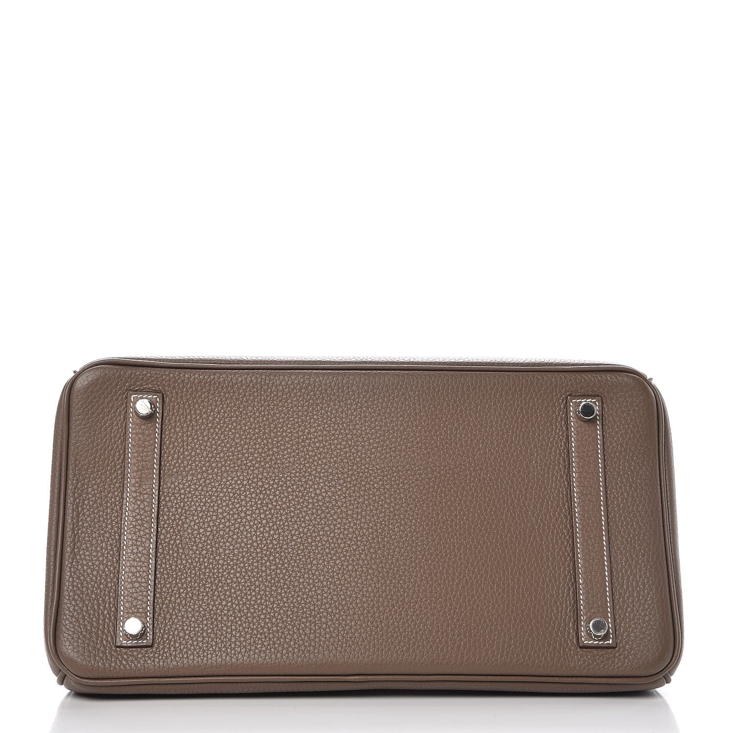 Hermes Taurillon Clemence Birkin 35 Etoupe 4 of 36