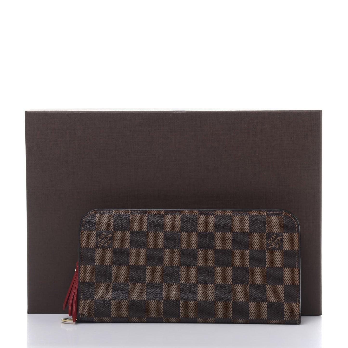 Damier Ebene Insolite Wallet Red