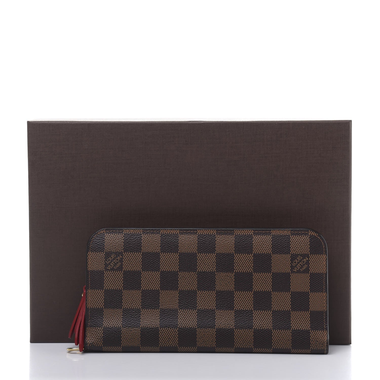 Louis Vuitton Damier Ebene Insolite Wallet Red 10 of 10