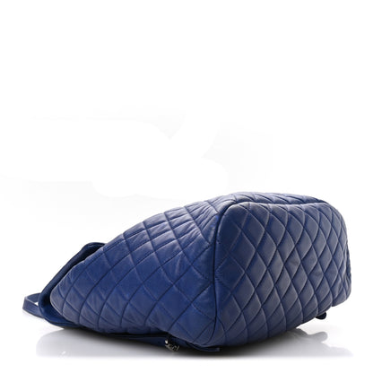 Chanel Lambskin Quilted Large Urban Spirit Backpack Blue 4 of 10