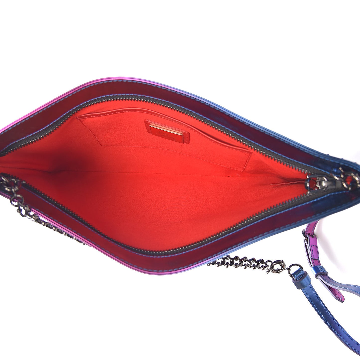 Patent Scarabe Loubiposh Spikes Chain Clutch Rose Digitale