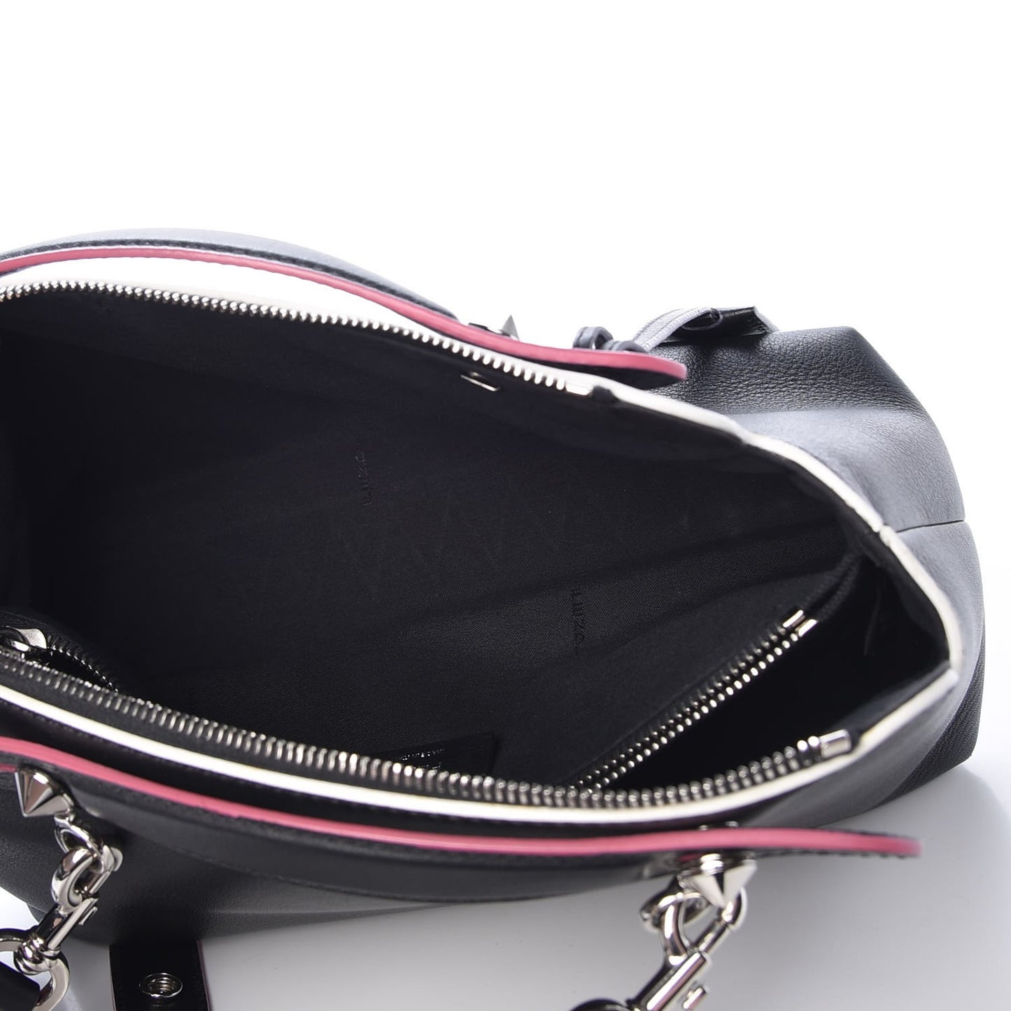 Vitello Dolce Croc Tail Studded Medium By The Way Boston Bag Black Multicolor