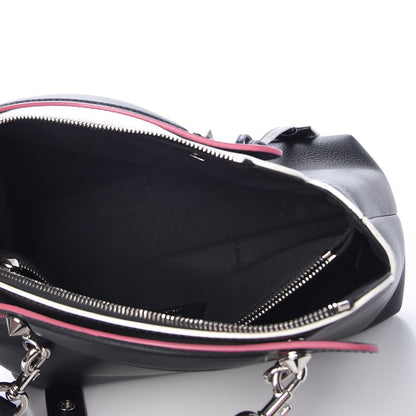 Fendi Vitello Dolce Croc Tail Studded Medium By The Way Boston Bag Black Multicolor 6 of 10