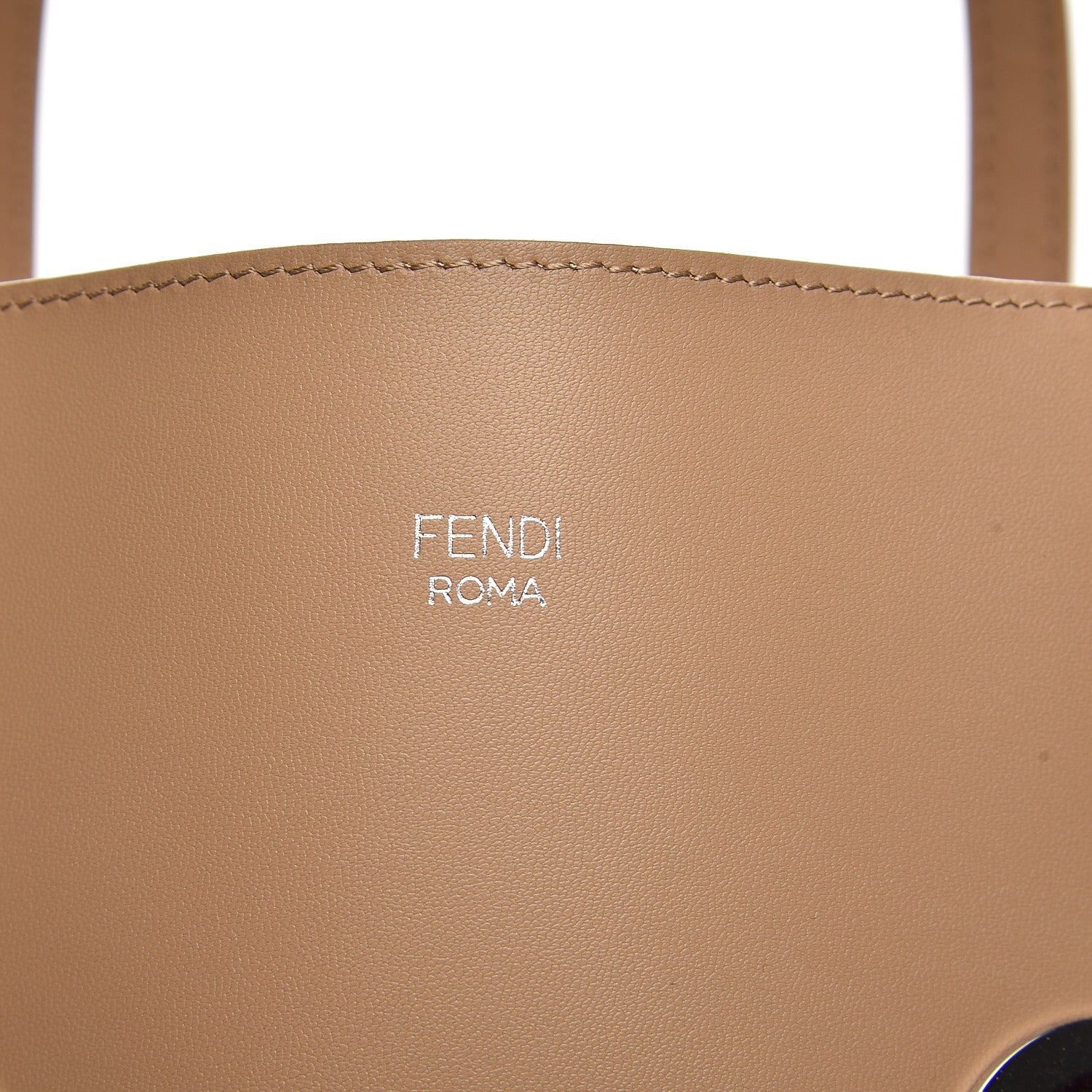 Fendi Vitello Hypnoteyes Shopping Tote Cuoio 8 of 8