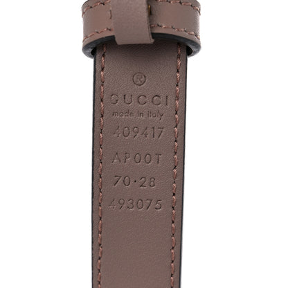 Gucci Calfskin Double G 20mm Belt 70 28 Porcelain Rose 3 of 5