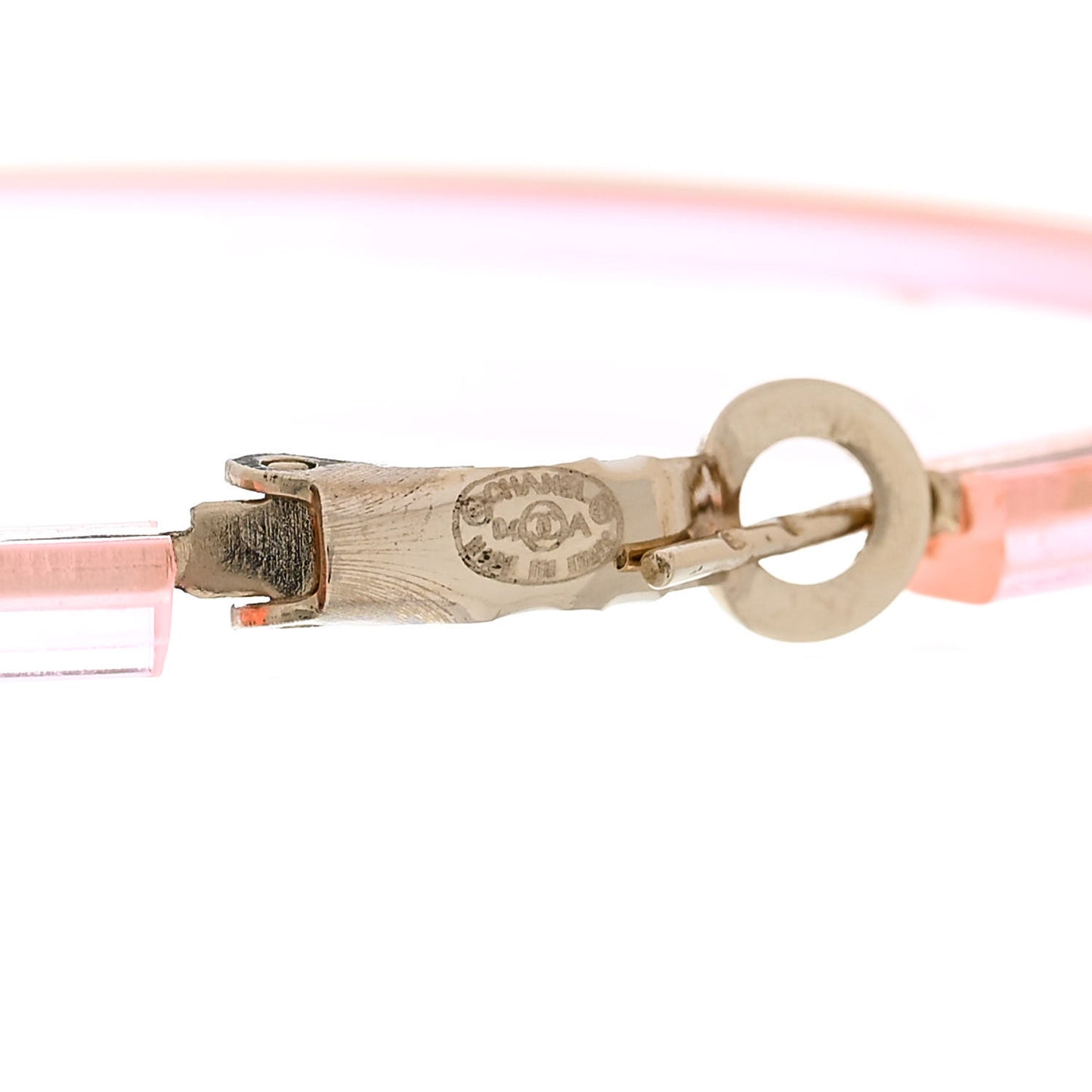Translucent Resin Crystal Hoop Earrings Pink Multicolor
