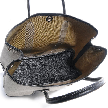 Hermes Toile Leather Garden Party TPM Black 5 of 7