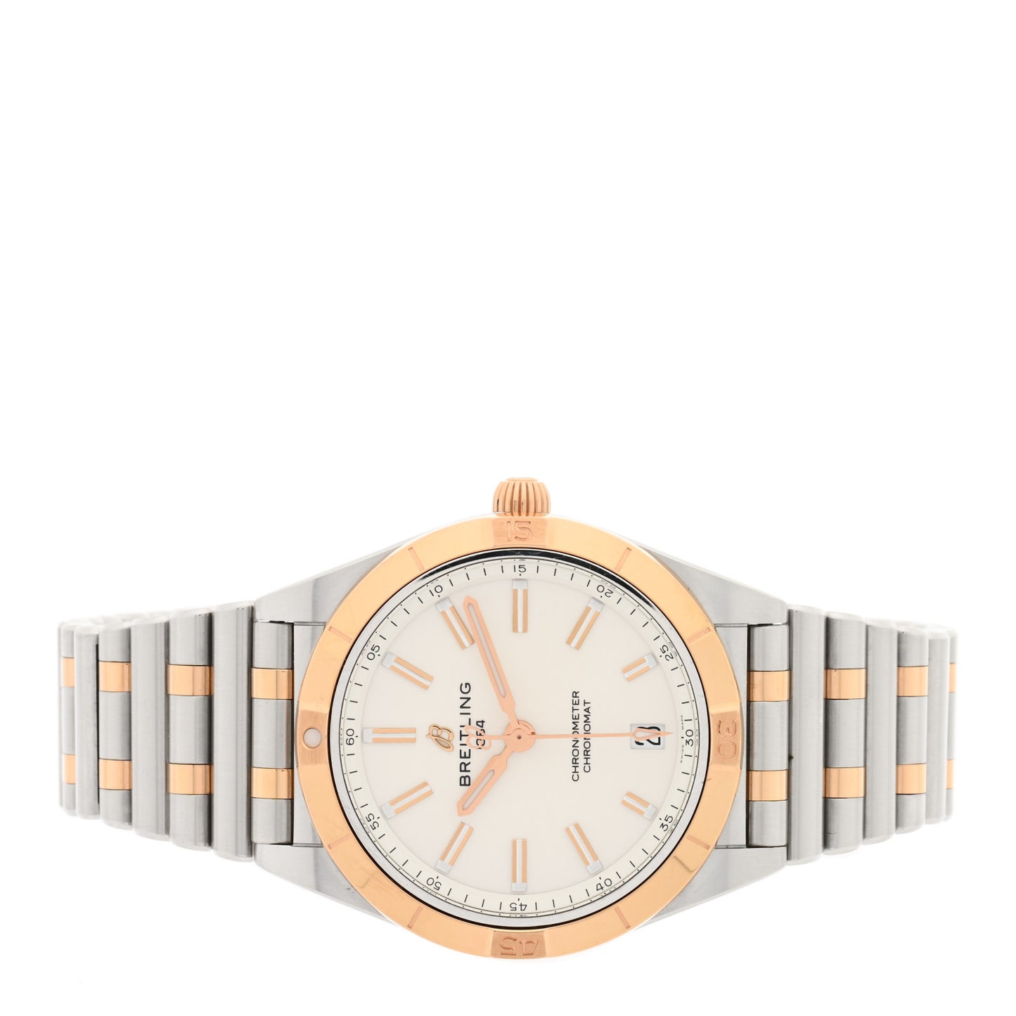 Stainless Steel 18K Rose Gold 36mm Chronomat Automatic Watch U10380