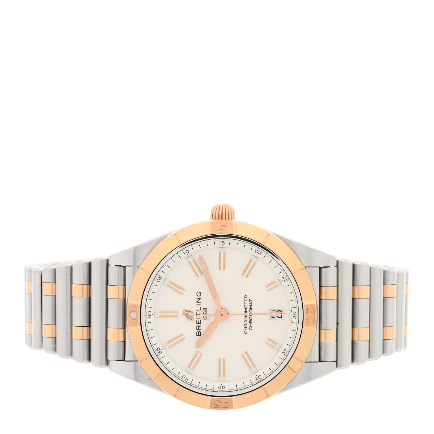 Breitling Stainless Steel 18K Rose Gold 36mm Chronomat Automatic Watch U10380 2 of 5
