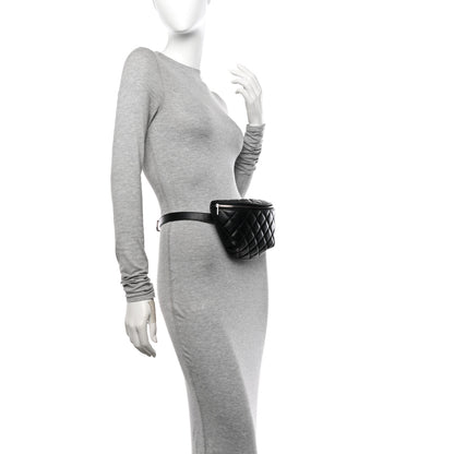 Chanel Calfskin Quilted Waist Belt Bag Black 2 of 10
